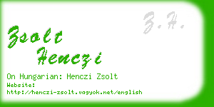 zsolt henczi business card